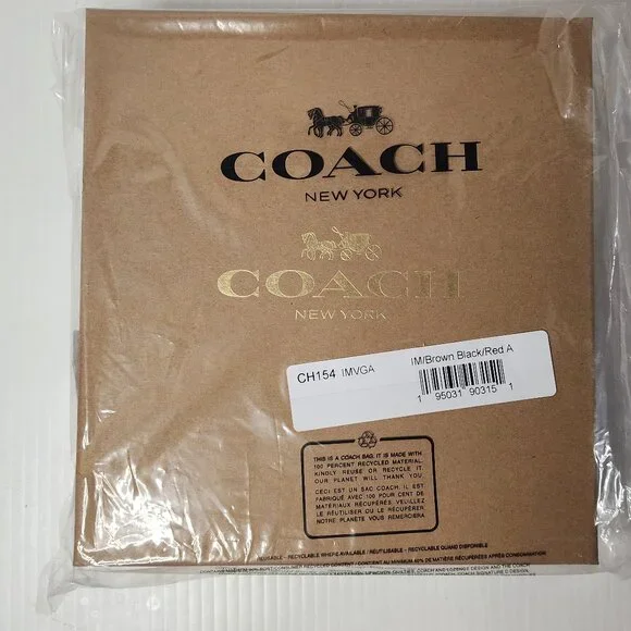 COACH Dog Pet Collar Large New Boxed KHAKI SADDLE CH154 20” - Picture 3 of 10